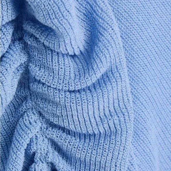 VERONICA BEARD Saville V- Neck Sheer linen Sweater Women Size M Medium - Picture 3 of 13